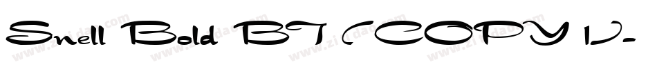 Snell Bold BT (COPY 1)字体转换